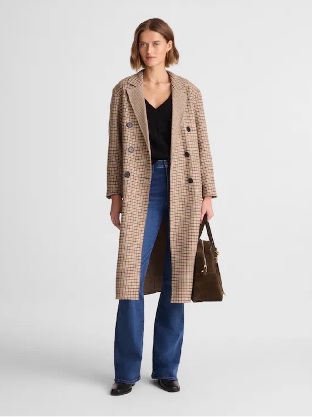 Madewell Double-Faced Brushed Long Coat